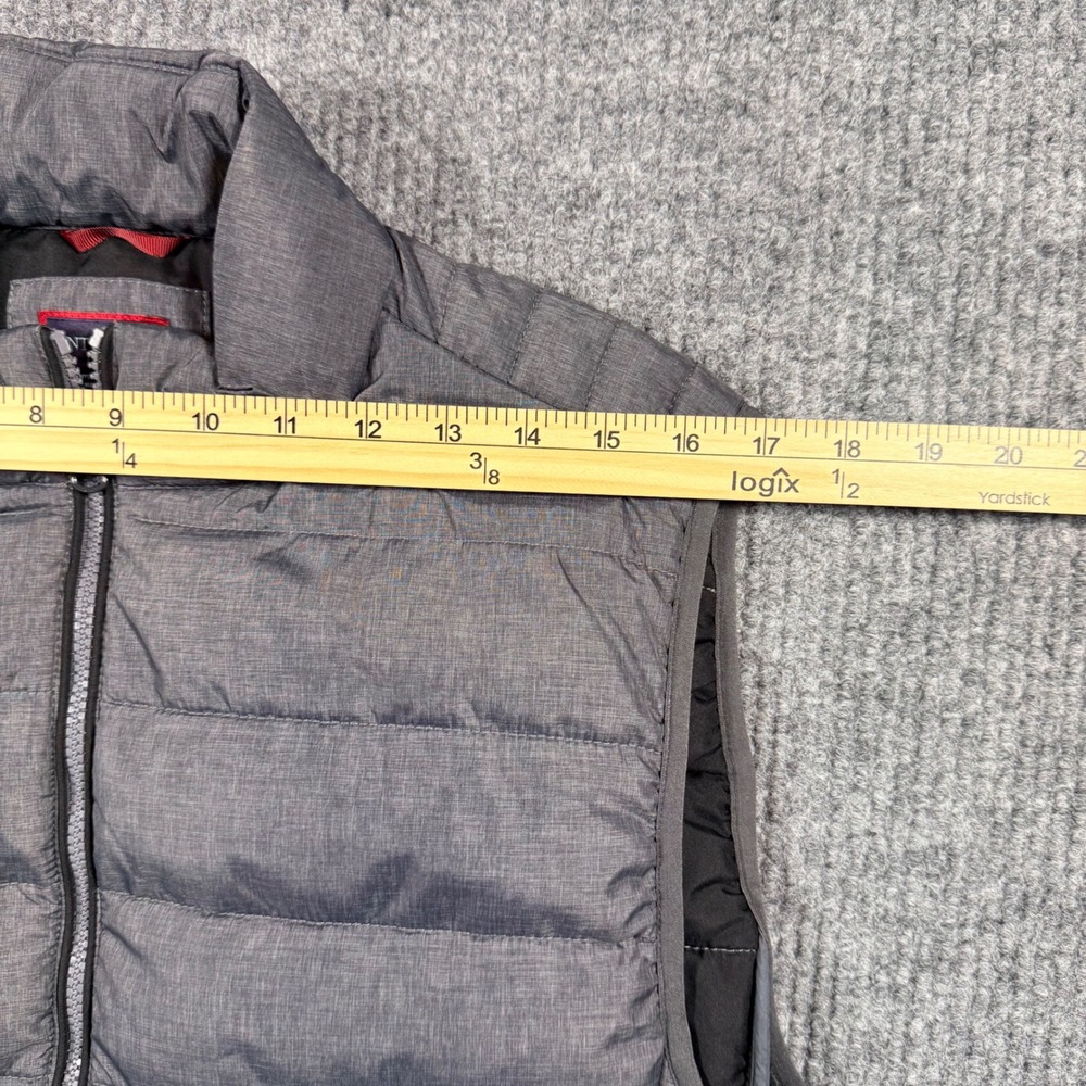 UNTUCKit Mens Gray Quilted Puffer Vest Full Zip Lightweight Size Large L - Picture 4 of 11